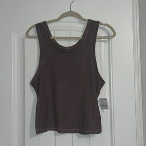 Free People Movement Brown Tank Top Size Large